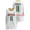 Baloncesto Baylor Bears College Jersey 10 Makai Mason 20 Manu Lecomte 15 Johnathan Motley 2 Taurean Prince 55 Pierre Jackson Verde Blanco Cosido NCAA