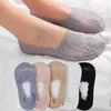 Women Socks 3Pairs Summer Slippers Non-slip Breathable Lace Invisible Sock Sexy Cool Thin Fashion