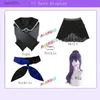 Anime-kostuums ANIMECC Asahina Mafuyu Cosplay Come Pruik Anime Project Sekai Kleurrijk podium Cosplay Halloween Party-outfits voor vrouwen GirlsL231101