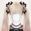 Suprimentos de festa 2023 harajuku muitas cores headwear preto bowknot hairpin japonês doce macio menina legal lolita jkfashion rosa arco