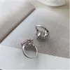 Bague en diamant taille radiant faite à la main 100% réel 925 bagues de mariage en argent sterling pour femmes bijoux de promesse de fiançailles