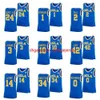 UCLA Bruins Reggie Miller Jersey 31 Bill Walton 32 Russell Westbrook 0 Jrue Holiday 21 Lonzo Ball 2 Zach LaVine University Custom Name Number