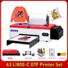 Printer With Roll Feeder Heat Transfer A3 L1800 Direct To Film T-Shirt Printing Machine