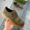 Luxe designer heren oxfords rubberen zolen platformschoenen schoenen heren blokhak veterschoenen zakelijke jurk schoen lederen loafers winter topkwaliteit 38-46