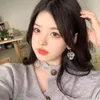 Brincos de Moda transparente de morango em 2023 Coréia do Sul Vímio versátil do gancho de orelha versátil