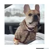 Hundkläder Dog Apparel Outdoor Pet Classic Pattern Fashion Justerbara sele Coat Cute Teddy Hoodies Passar Liten krage Accessor Dr Dhbit