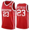 Houston Cougars 5 JaVier Francis Jersey College Basketball 23 Terrance Arceneaux 34 Hakeem Olajuwon 44 Elvin Hayes 22 Clyde Drexler Red White Black NCAA