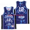 BR Remix Basketball Schoolboy Q X # 12 Groovy Jersey Hommes Edition Limitée Respirant Team Couleur Bleu Tout Cousu Et Couture Sport Bonne Qualité