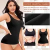 Damskie kształty damskie bluzki z wyściełanym stanikiem podnośnika kształtującego brzuch kamizelka body shaper plus rozmiar kompresji bielizna