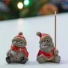 Lampy zapachowe świąteczne ceramiczne kadzidło Burner Santa Snowman Cenoder Ornament do domowej sypialni do dekoracji pokoju