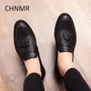 Abendschuhe CHNMR-S Modische Schuhe für Herren aus echtem Leder Freizeit Bequeme Slip-on-Trendprodukte schwarz 231101