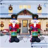 Party Decoration Party Decoration 8 Foot Christmas Inflatable Nutcracker Soldier Outdoor Decorations Light Up Santa Claus Drop Deliver Dhirz