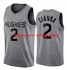 Film High School Basketball Daughter 2 Gigi Gianna Jersey Maria Onore Bryant Hip Hop Pure Cotton Bowable Vintage All Stictheed Black White Grey Color