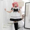 Anime kostymer 2023 svart söt lolita piga kommer flickor kvinnor härlig piga cosplay come animation visa japansk outfit klänning klädklock231101