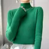 Suéteres femininos outono moda feminina camisola de malha inverno coreano bottoming fino malha malha top pull femme 28635
