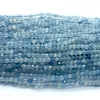Pedras preciosas soltas veemake azul aquamarine diy natural colar pulseiras brincos anel facetado pequeno redondo contas femininas para fazer jóias