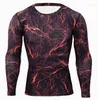 Herren T-Shirts Langarm Laufen Sport und Freizeit Radfahren Camouflage Tights Atmungsaktives schnell trocknendes T-Shirt