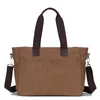 Aktetassen Heren Canvas Aktetas Reistassen Koffer Klassieke Messenger Schoudertas Tote Handtas Grote Casual Zakelijke Laptoptas XA506F 231101