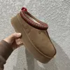 Tazz Tasman Terlik Moda Ayakkabıları Botlar Kestane Siyah Tan kömür Kürk Slaytları Klasik Ultra Mini Platform Bot Slip-On Süet Kış 35-46