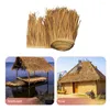 Dekorativa blommor STRÅGT Takpanel Mexikansk palm Thatch Roll Mattor Trim Artificial Deck Decor Earth Tones Garden