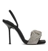 Yaz Wang Delphine Sandalet Ayakkabı Kadın Siyah Leke Sivri Burun Julie Slingback Kristal Ayak Bileği Sapanlar Etrafında Markalaşma Bayan Seksi Yüksek Topuklu EU35-40