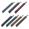 Handmade Leather Pencil Bag Vintage Retro Zipper Fountain Pen Brush For Ca Drop