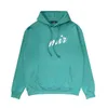 European and American fashion brand AMI printed picture bone letters multi-color long-sleeved hoodie loose pure cotton hoodie men and women the same