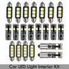 جديد 21pcs سيارات المصابيح LED Canbus قبة/خريطة الغرور مرآة قفاز مربع الأضواء Footwell لوحة الترخيص لايت لايت ل BMW E46 سيدان M3 1999-2005