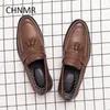 Abendschuhe CHNMR-S Modische Schuhe für Herren aus echtem Leder Freizeit Bequeme Slip-on-Trendprodukte schwarz 231101