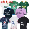 2023 Top Ireland rugby jersey 22 23 Scotland English South enGlands UK African home away ALTERNATE Africa rugby shirt size S-5XL