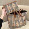 weekend pochette Luxury trunk Womens shopper Bag London mens TB stripe plaid Cross Body Clutch Bags Designer fashion double sided gym Canvas Shoulder Totes hand bags