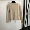 Giacche da donna Cappotto da donna Francese retrò piccola fragranza monopetto versione H giacca a maniche lunghe filato lavorato a maglia scozzese versione H cardigan top 231101