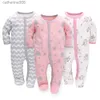 Jumpsuits 3pcs Baby Rompers Cotton Infant Pajamas Full Sleeve Toddler Breathable Jumpsuit Newborn Boys Girls Kids Clothes for Four SeasonL231101