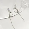 Baumelnde Ohrringe 6 Paare/Los Großhandel Modeschmuck Metall Mondlicht Tulpe Quaste für Frauen