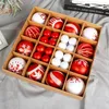 Christmas decoration ball gift set Creative painted Christmas ball party Christmas tree hanging ball pendant