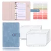 Notepads Mini Pu Leather A6 Binder Plenner Planner Notebook Cash Envelope Organizer With With Clear Sheipper Compension Entepensepads