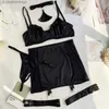 Set sexy Yinancy Choker Nappa Set lingerie sexy Donna 5 pezzi Club Slip intimo Set Giarrettiera KitL231101