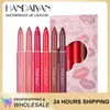 Läppstift 6st Matt Lipstick Pen Set Professional Lipsliner Pencil Smooth Waterproof Plumper Lip Foder Contour Lady Charming Women Makeup 231031