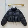 여자 다운 파카스 인기있는 겨울 자켓 디자이너 재킷 문자 버드 스팽글 패션 코트 조절 가능한 허리 스트리트웨어 고품질 반짝이는 S4nd