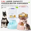 Hundenäpfe Feeder 38L Haustier Katze Automatische Feeder Schüssel Große Kapazität Fütterung und Trinkwasser Spender Liefert 231031