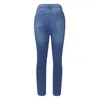 Giacche da caccia pantaloni a gamba dritta da donna a vita alta 2023 Jeans a matita casual con spacco laterale in denim retrò strada da donna