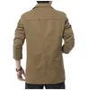 Trajes para hombre Blazers Blazer Hombres Primavera Otoño Casual Algodón Chaquetas de mezclilla Slim Fit Traje de lujo Abrigo Ejército Militar Casaco Masculino Outwear 5XL 231031