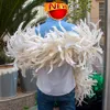 2/3 Yard Natuurlijke Haan Staartveren Boa Trim Zwarte Kip Pluimen Sjaal voor Kerstmis Carnaval Feestjurk Kleding Sjaal