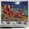 Świąteczne dekoracje świąteczne świąteczne Snowman Tobestry Tobestry Wiszący wystrój domu tło tkanina gobelin malowanie wystroju domu dekoracje ścienne 231030