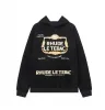 5F97 Män och kvinnliga tröjor Rhude Hoodie USA High Street Tryckt Black Fashion Long Sleeve