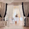 Curtain In Living Room Retro Luxury Romantic Home Decoration IG Bedroom Balcony Translucent Window Screening Sunblind Cortinas