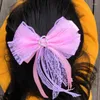 Hårtillbehör Barnkort Big Bowknot Tassel Ribbon Princess Hairpin Chinese Wind Headdress of the GRLS