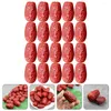 Party Decoration 30 PCS Walnut Simulated Jujuube Dating Strawberry Decor Artificial Red Date PVC Simulation