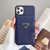 Designer Phone Cases Fashion Triangle P for iPhone 15 14 13 12 11 Pro Max 14Pro 13Pro 12ProMax XR XS 7 8 Plus Black Leather Wallet Mobile Cover With Holder Card Pocket