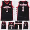 Lycée 1 T-Mac Basketball Jerseys Mount Zion Christian Tracy McGrady College Pour les fans de sport Équipe universitaire Noir Pur coton Broderie Respirant Mans NCAA